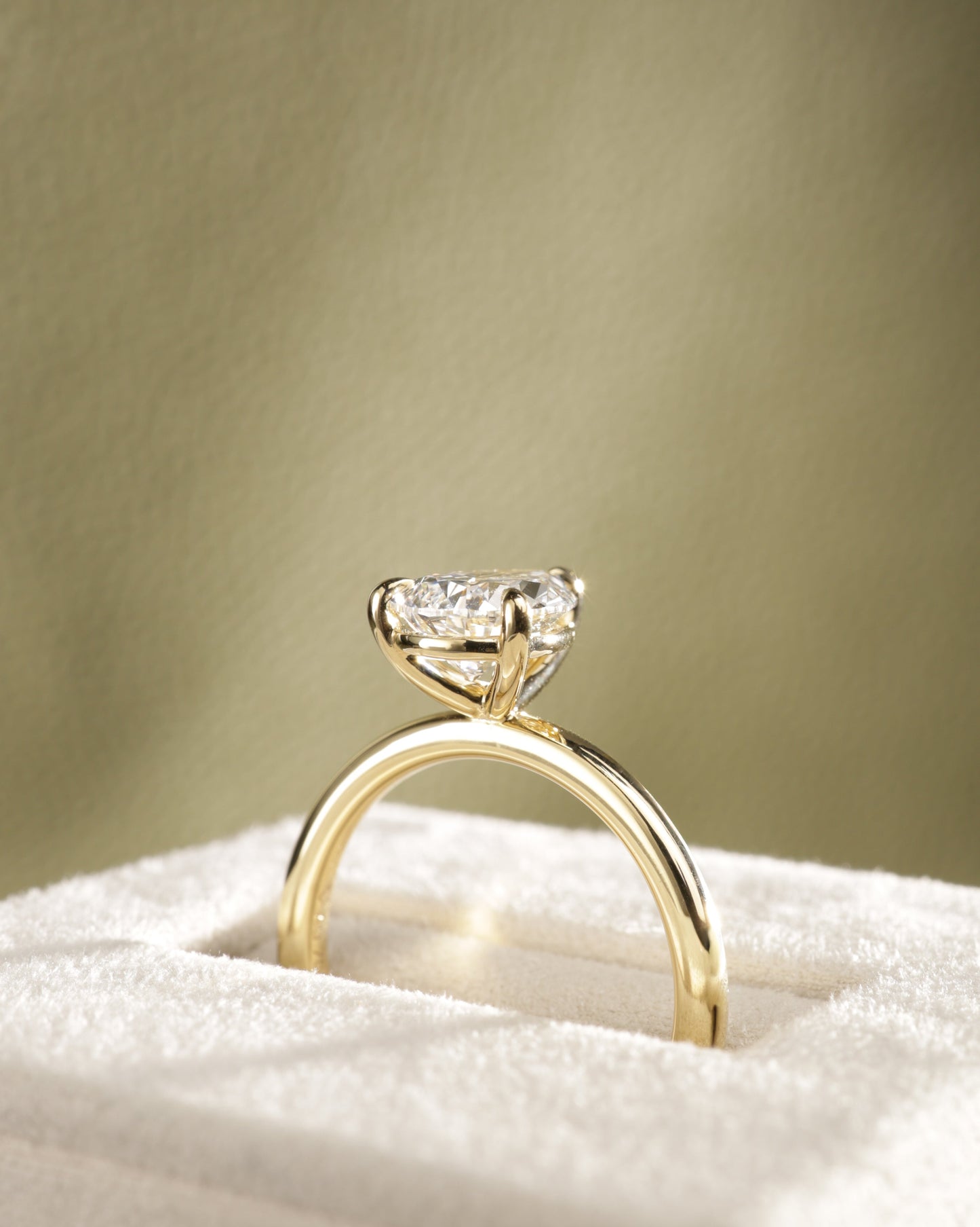 2 CT Asscher Lab Grown Diamond Solitaire Engagement Ring