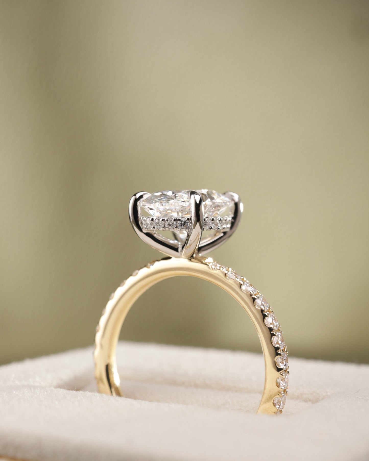 2 CT Asscher Lab Grown Diamond Solitaire Engagement Ring