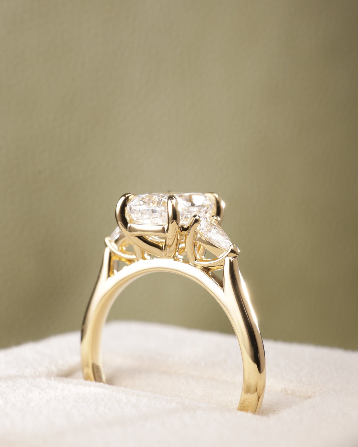 2 CT Asscher Lab Grown Diamond Solitaire Engagement Ring