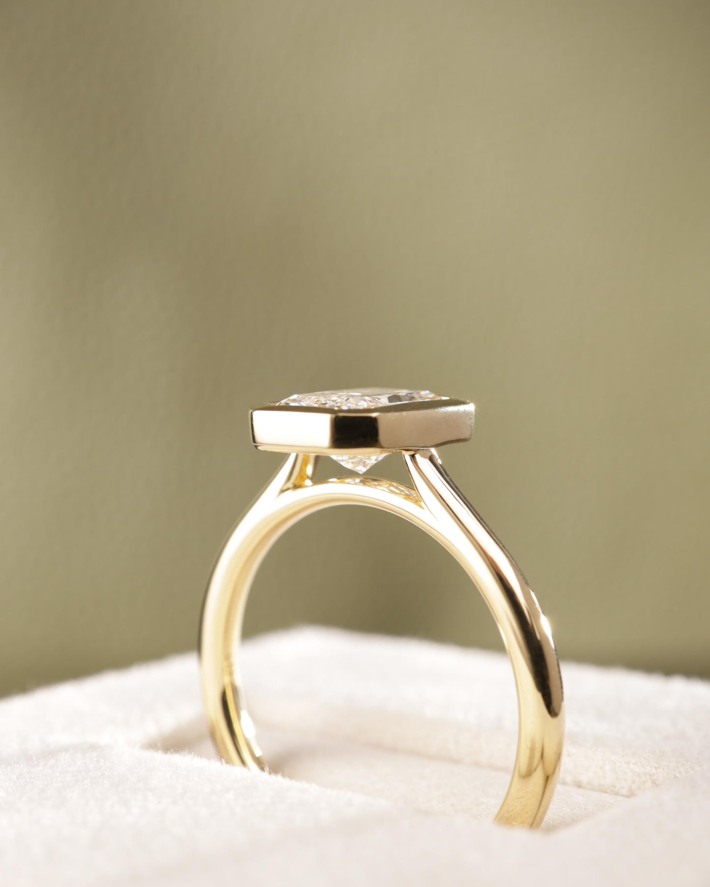 2 CT Asscher Lab Grown Diamond Solitaire Engagement Ring