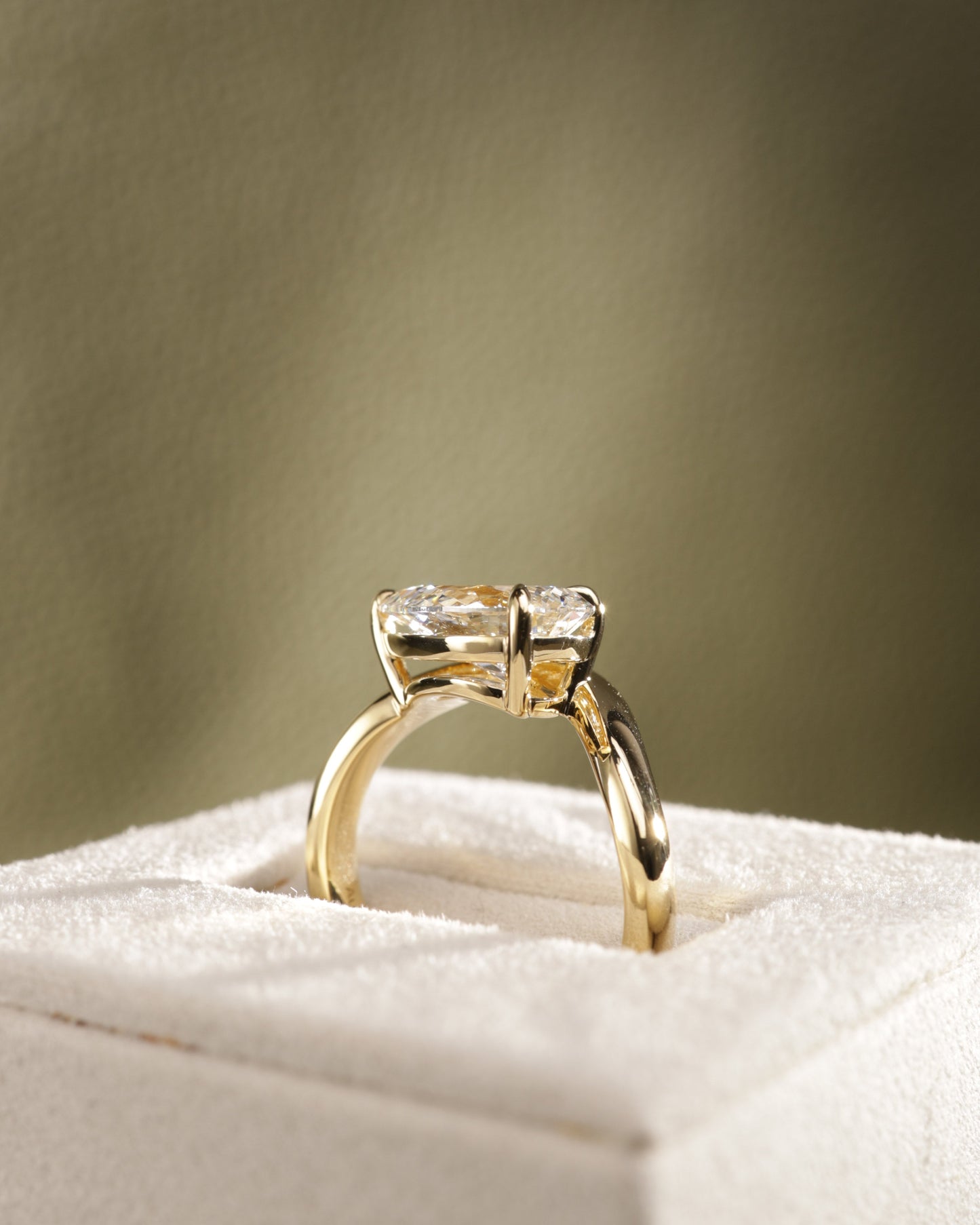 2 CT Asscher Lab Grown Diamond Solitaire Engagement Ring