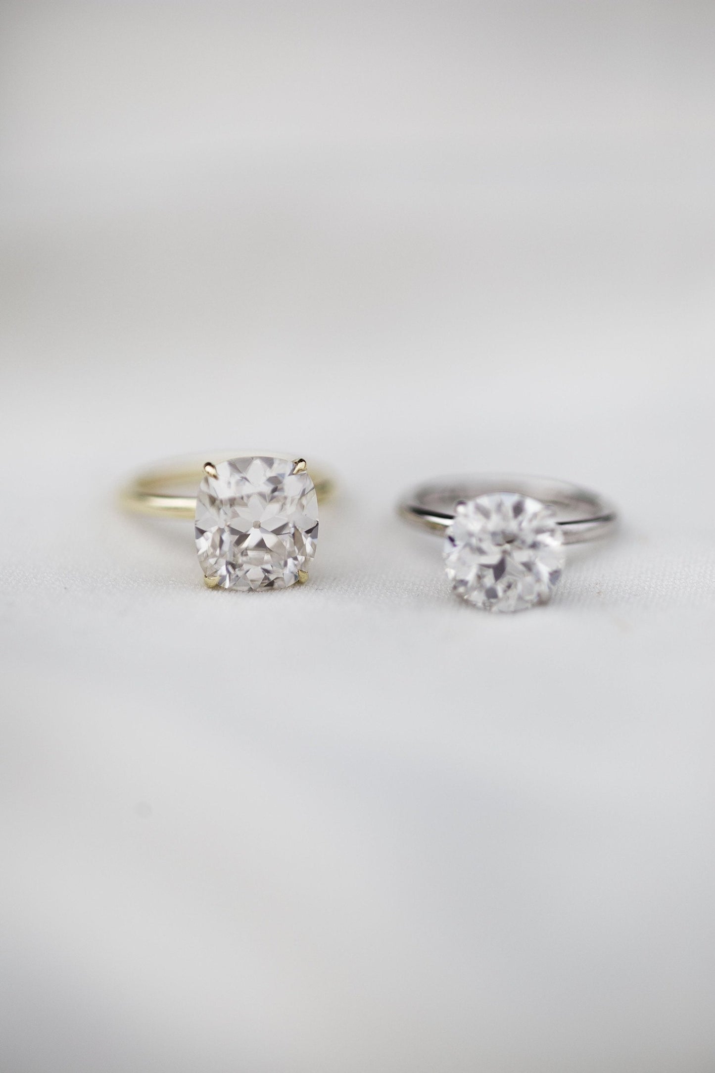 3.0 CT Round Solitaire Moissanite Engagement Ring 7
