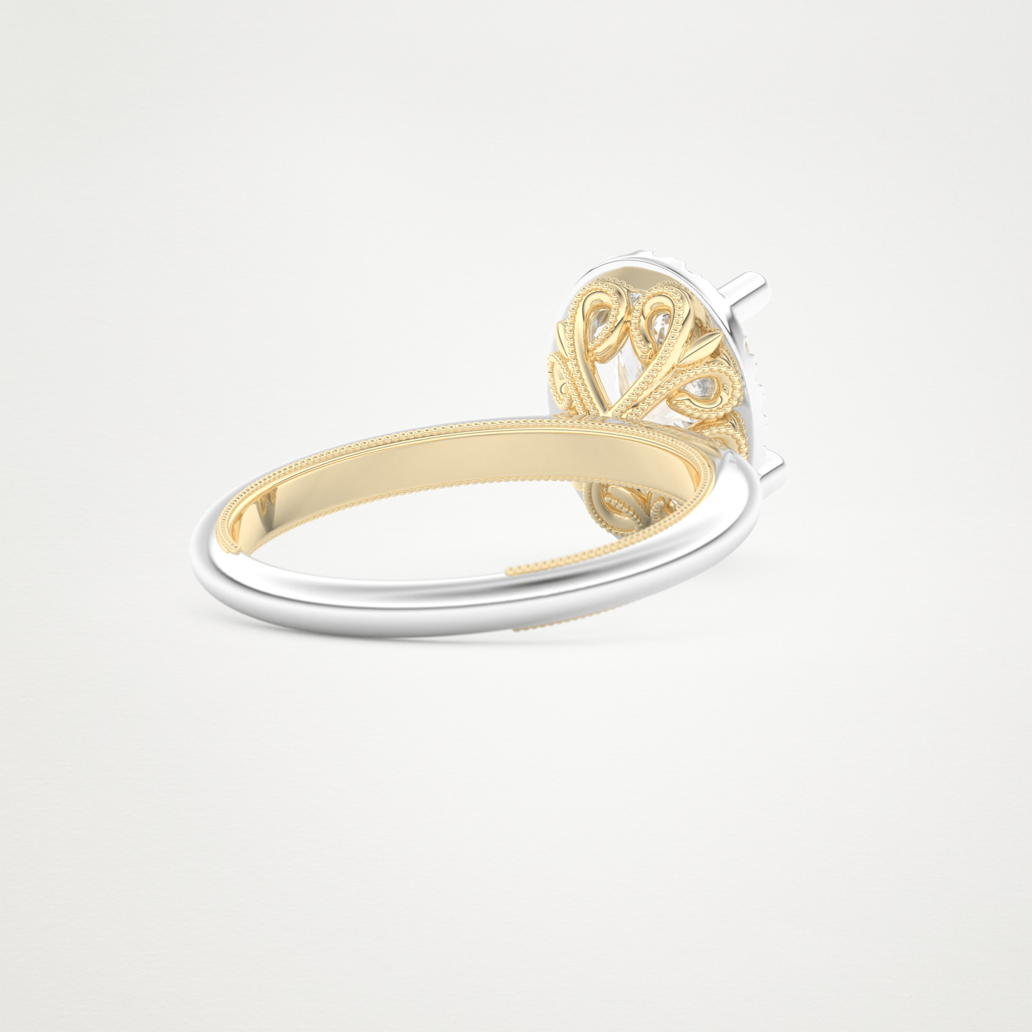 Oval Cut Moissanite Halo Engagement Ring – 1.5 CT Lab-Created Brilliance in 10K/14K/18K Gold