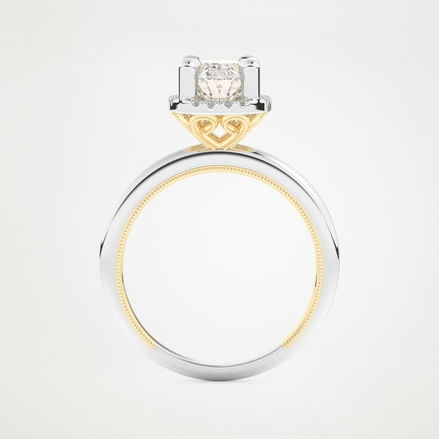 Oval Cut Moissanite Halo Engagement Ring – 1.5 CT Lab-Created Brilliance in 10K/14K/18K Gold
