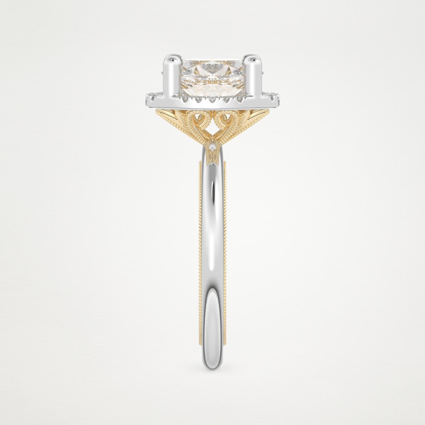 Oval Cut Moissanite Halo Engagement Ring – 1.5 CT Lab-Created Brilliance in 10K/14K/18K Gold
