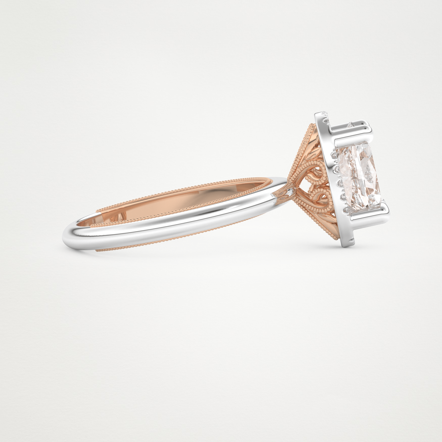 Oval Cut Moissanite Halo Engagement Ring – 1.5 CT Lab-Created Brilliance in 10K/14K/18K Gold