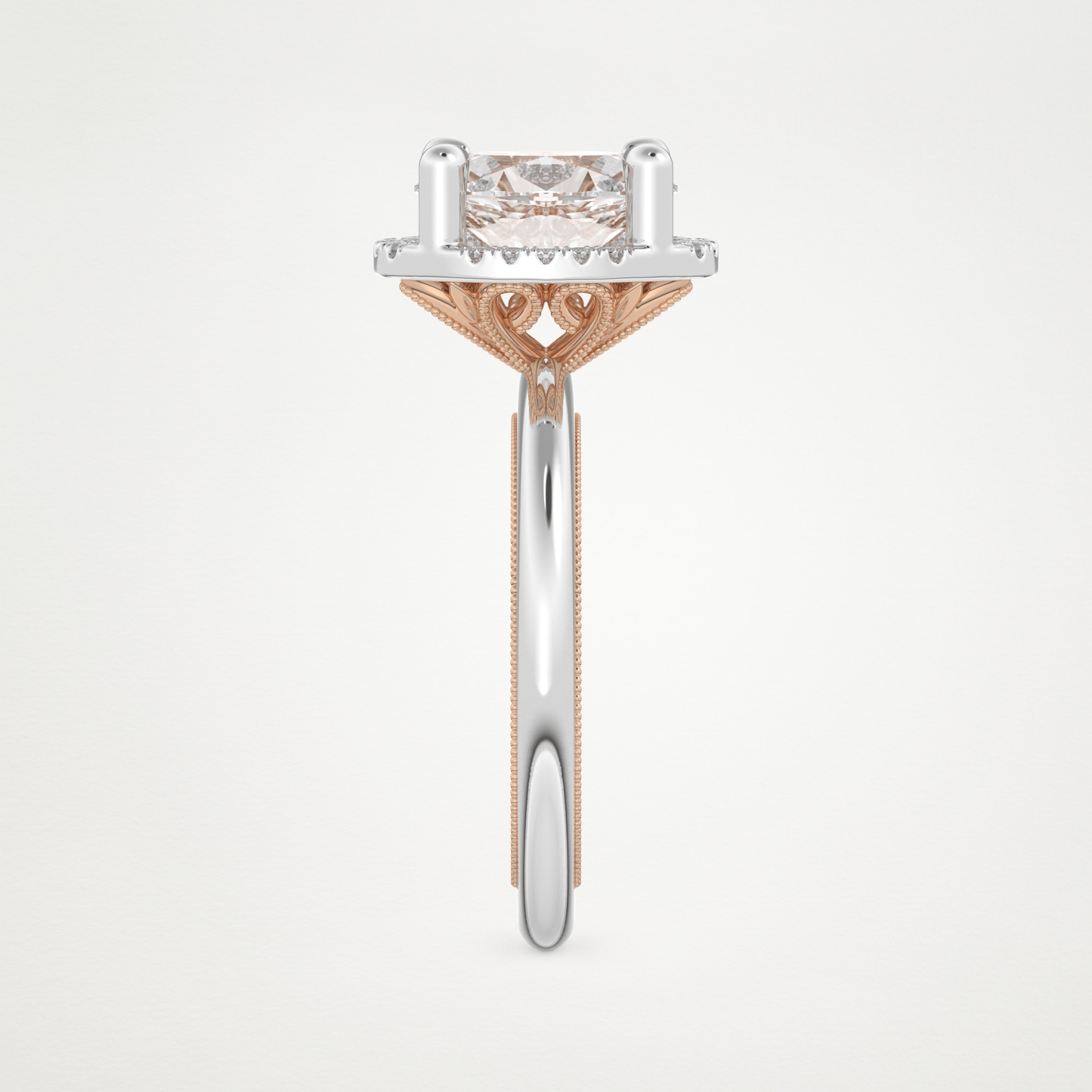 Oval Cut Moissanite Halo Engagement Ring – 1.5 CT Lab-Created Brilliance in 10K/14K/18K Gold