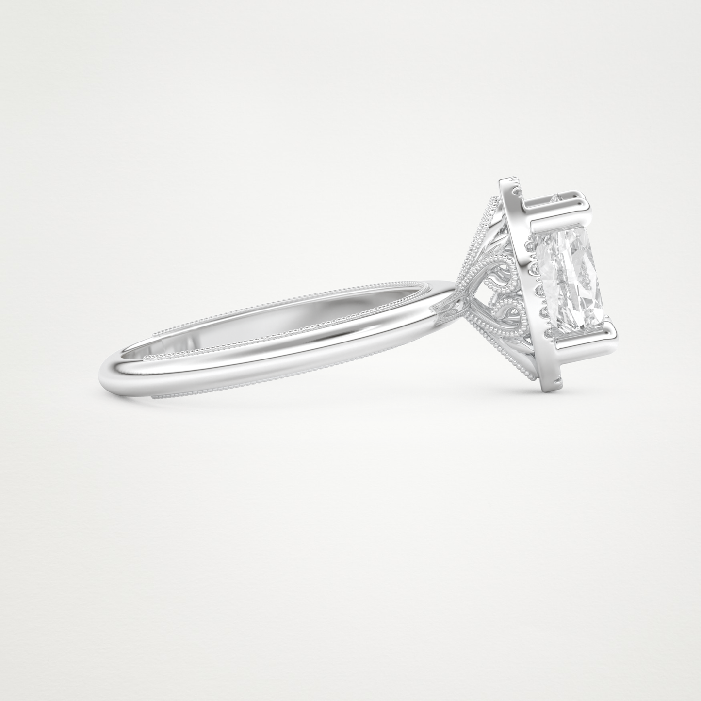 Oval Cut Moissanite Halo Engagement Ring – 1.5 CT Lab-Created Brilliance in 10K/14K/18K Gold