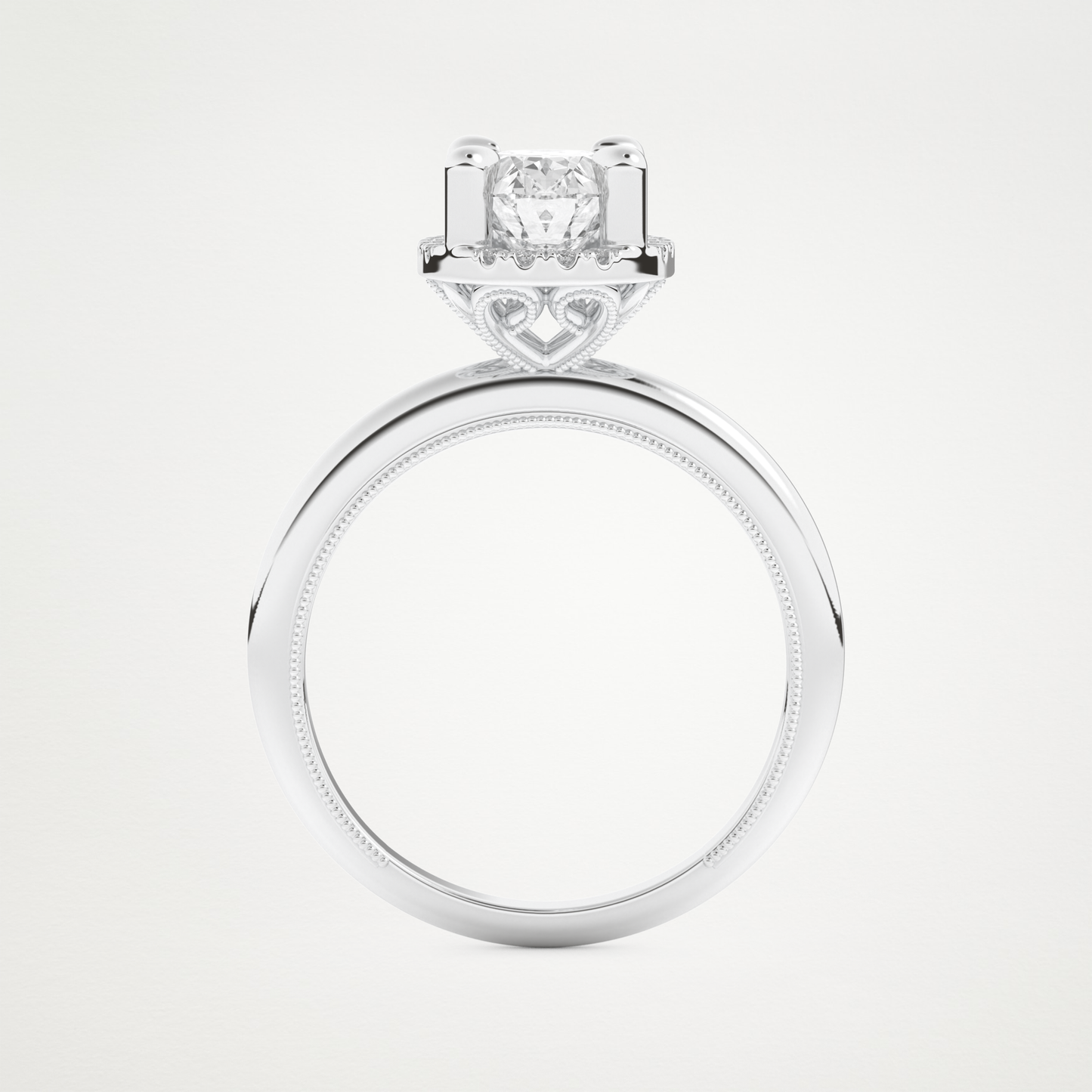 Oval Cut Moissanite Halo Engagement Ring – 1.5 CT Lab-Created Brilliance in 10K/14K/18K Gold