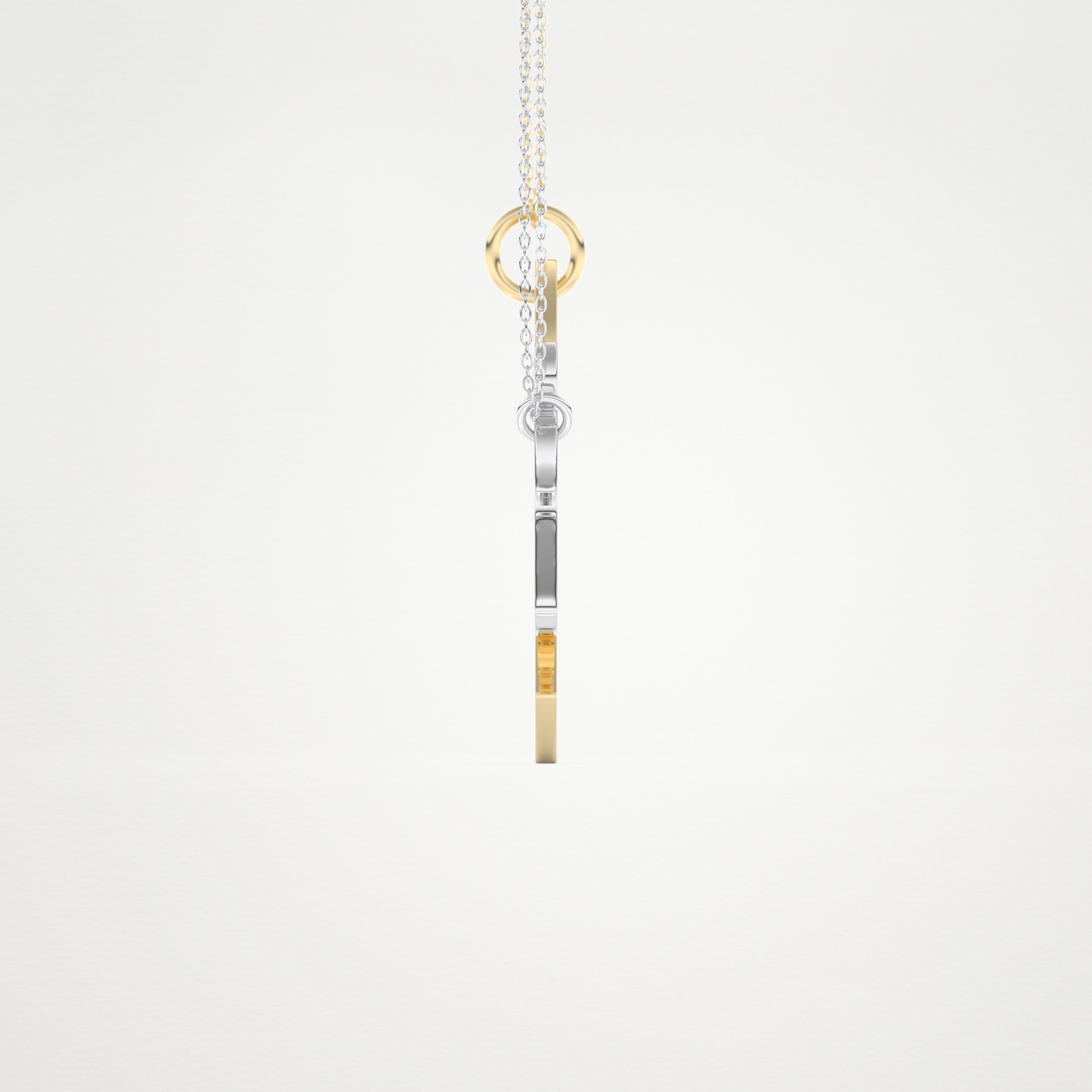 Custom Engraved Puzzle Pendant Necklace – 14K/18K Gold & 925 Silver 8