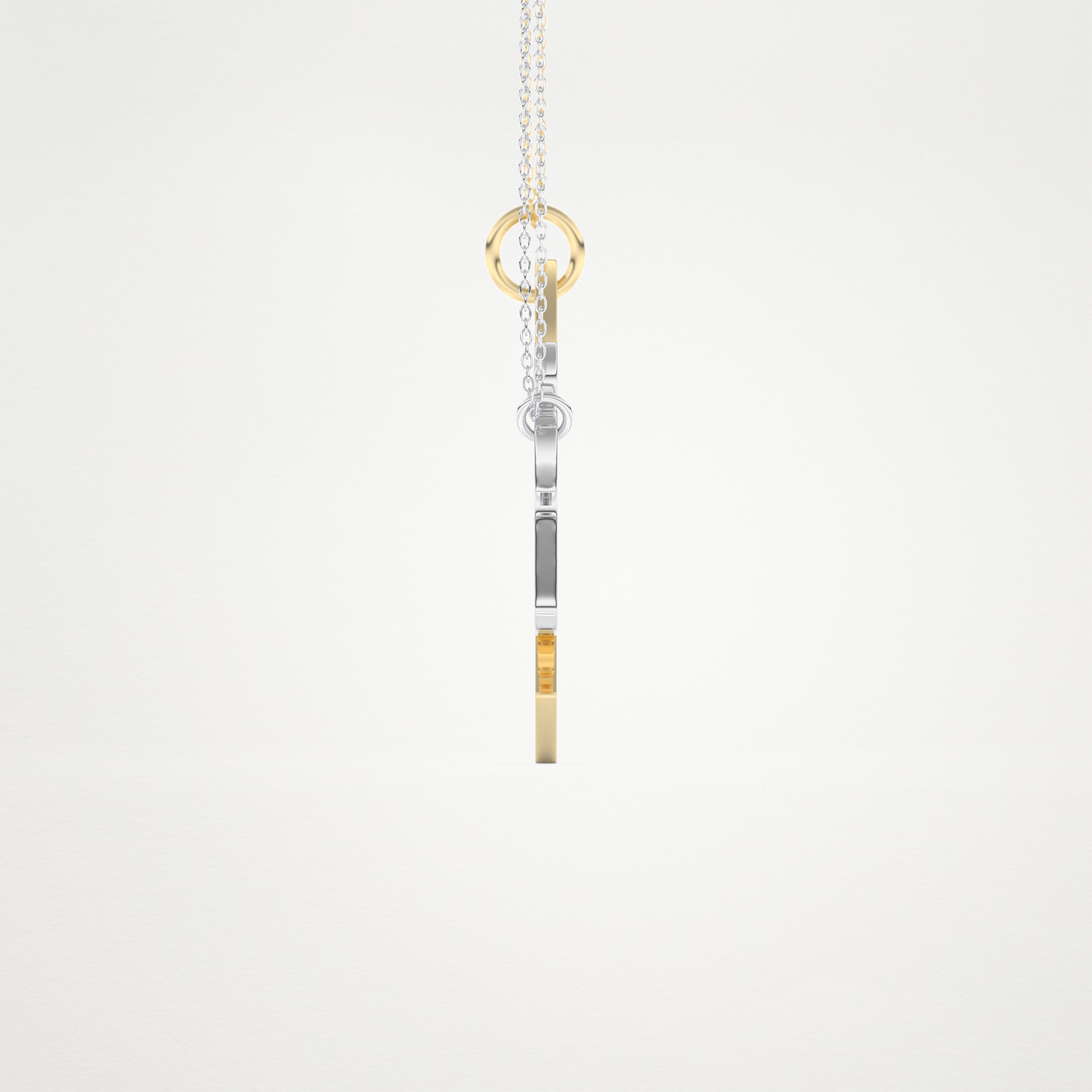 Custom Engraved Puzzle Pendant Necklace – 14K/18K Gold & 925 Silver 8