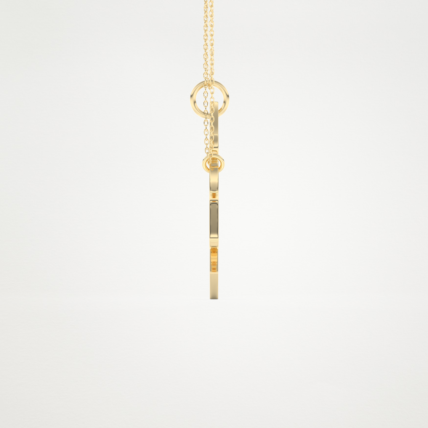 Custom Engraved Puzzle Pendant Necklace – 14K/18K Gold & 925 Silver 15