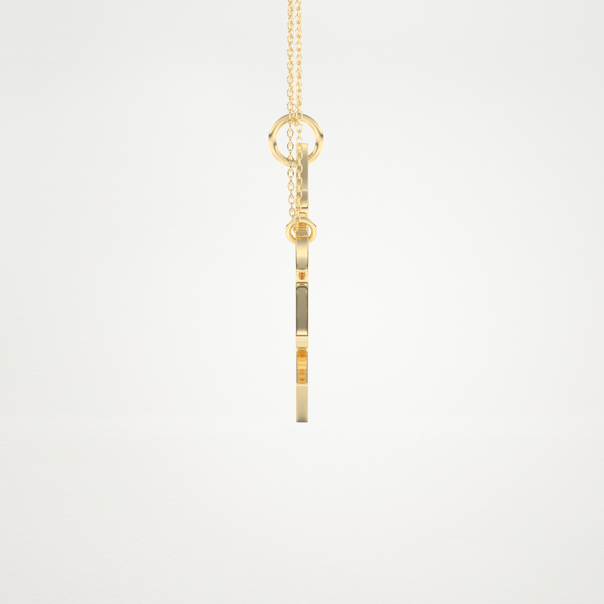 Custom Engraved Puzzle Pendant Necklace – 14K/18K Gold & 925 Silver 15