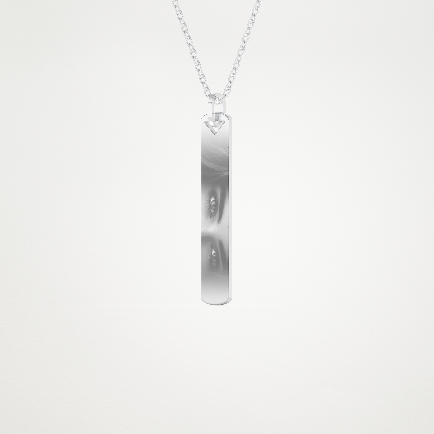 Custom Photo & Name Pendant Necklace – 14K/18K Gold & 925 Silver 2