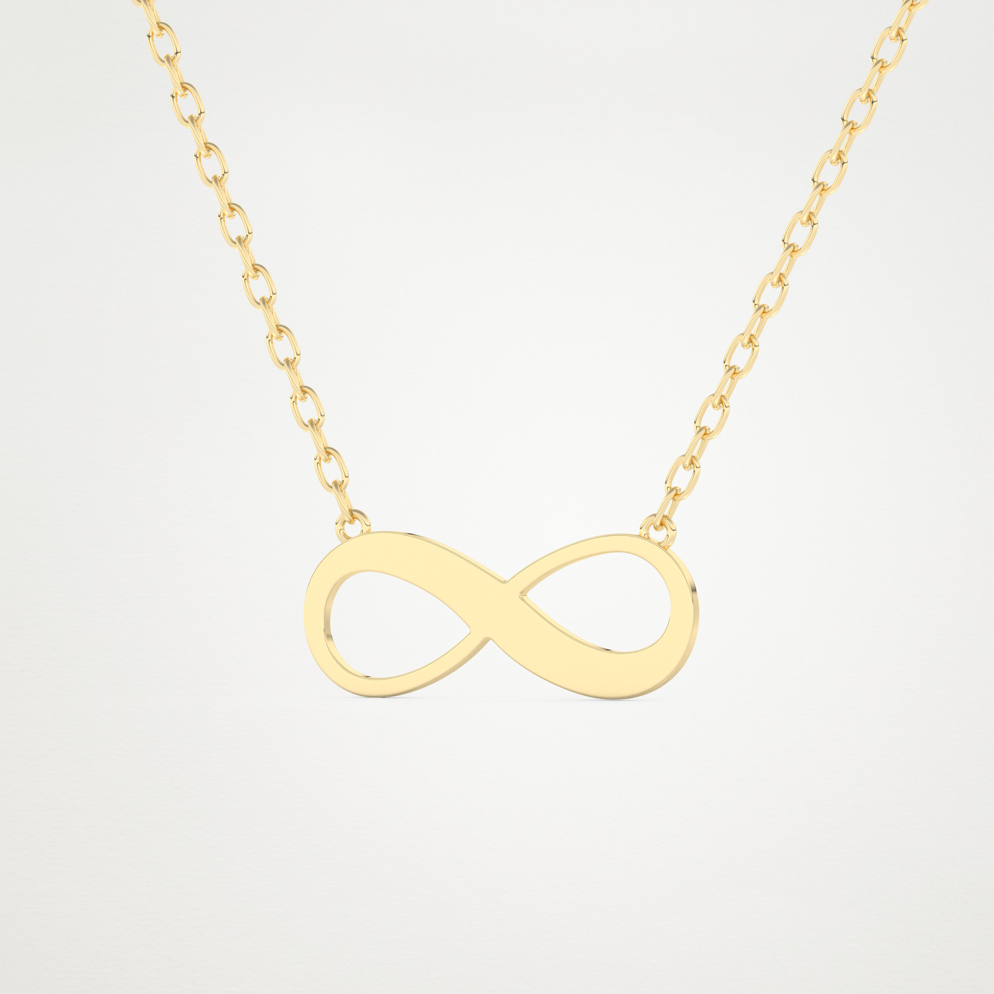 Custom Infinity Pendant Necklace – 14K/18K Gold & 925 Silver 9