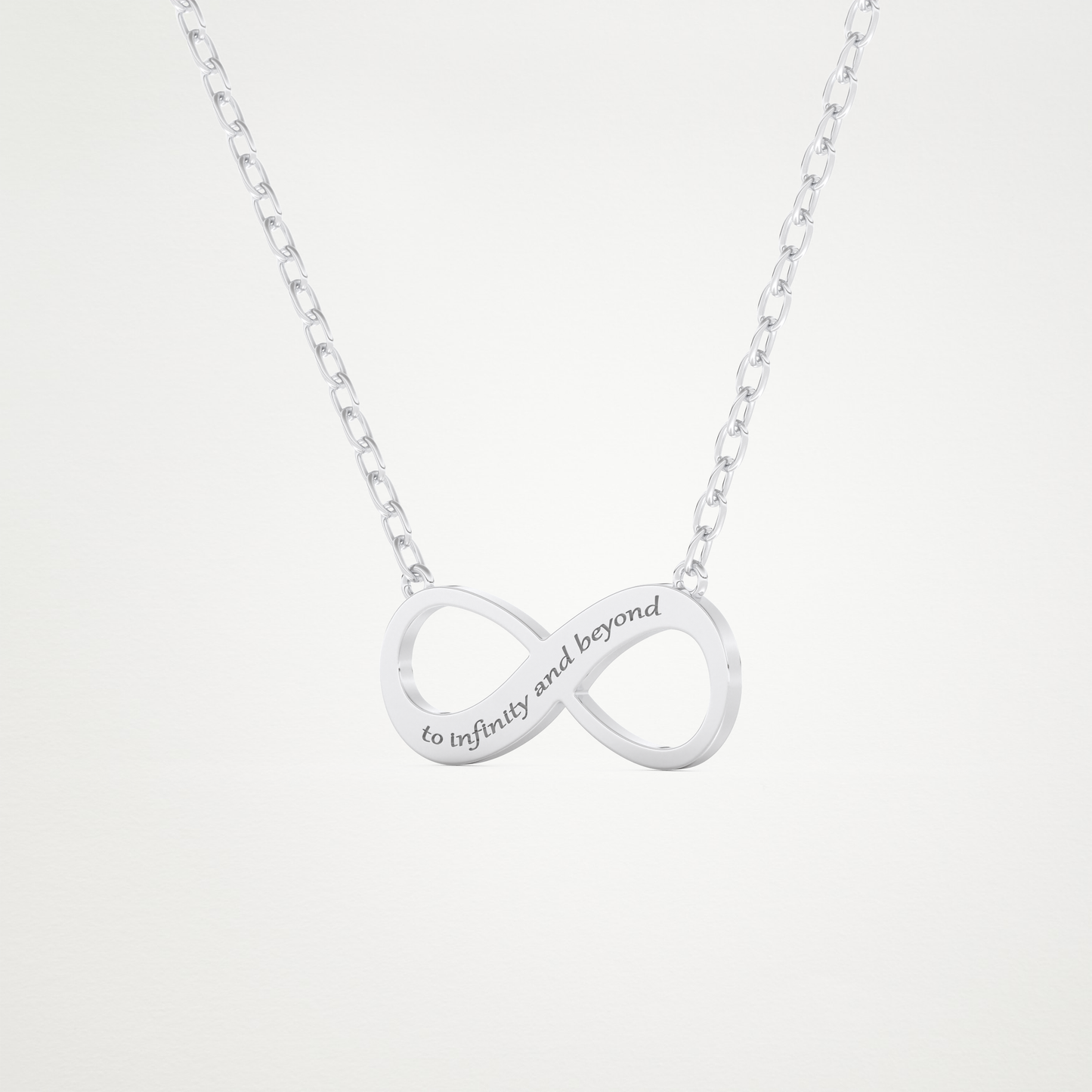 Custom Infinity Pendant Necklace – 14K/18K Gold & 925 Silver 2