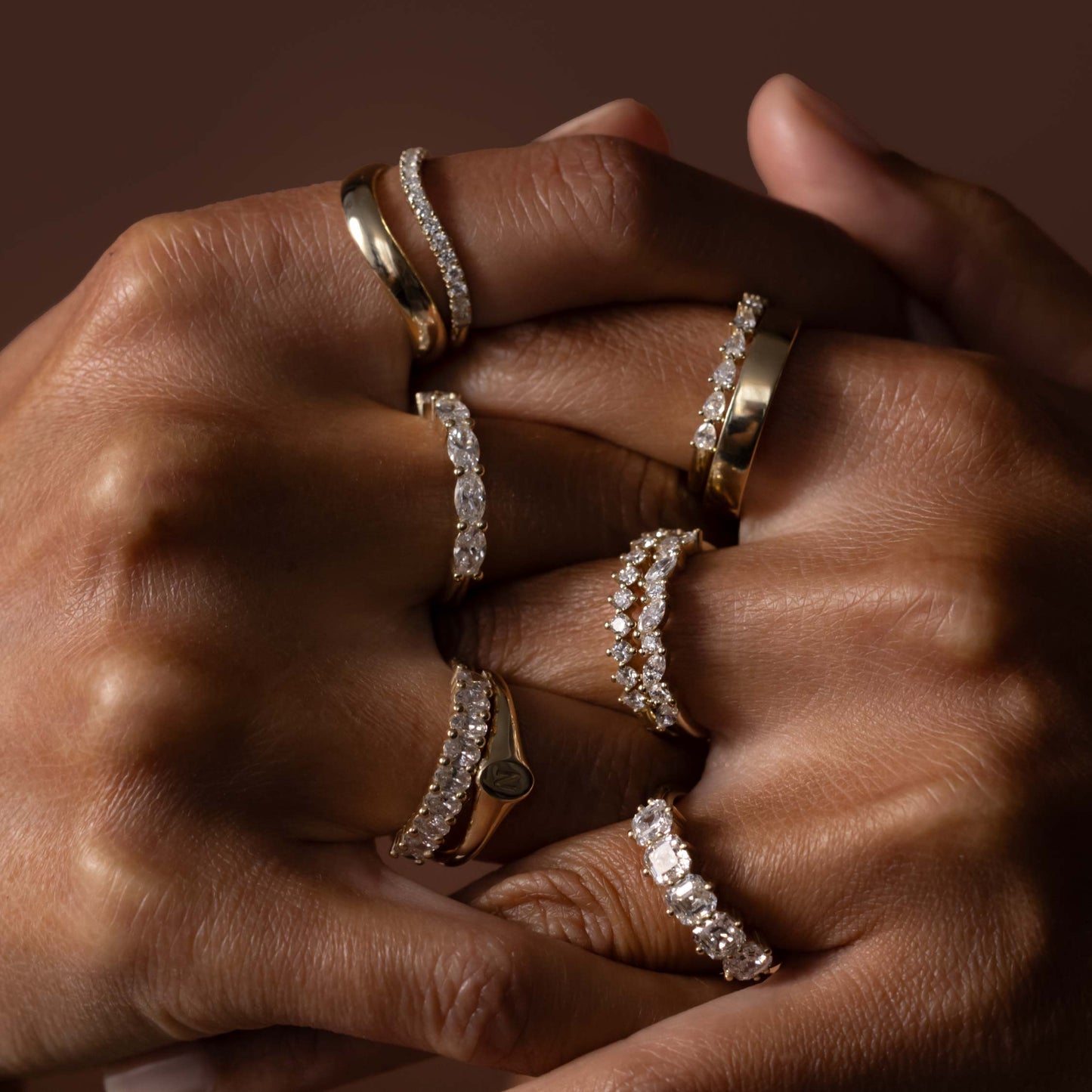 Stunning Contour Ceremonial Wedding Bands