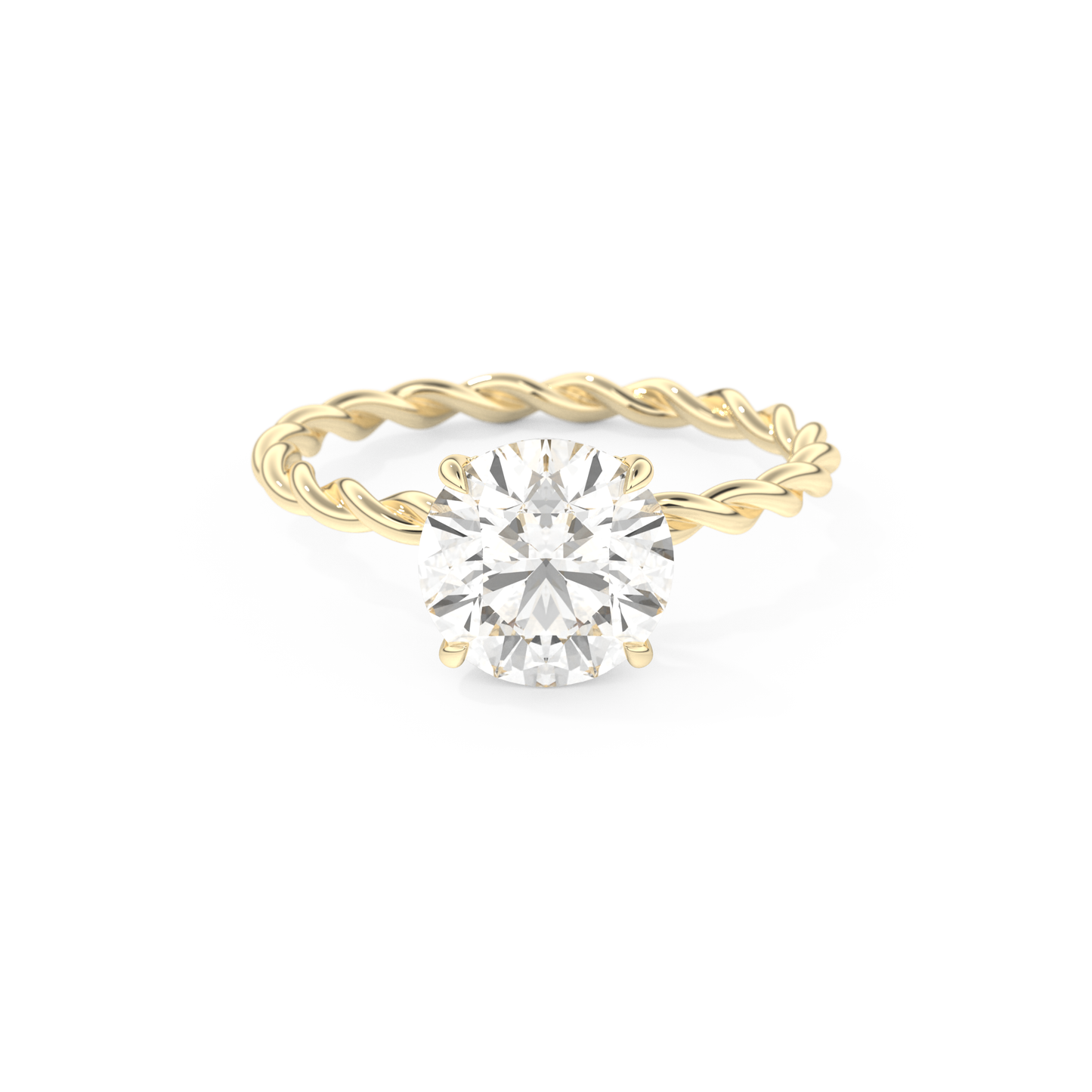 1 CT Round Solitaire Engagement Ring