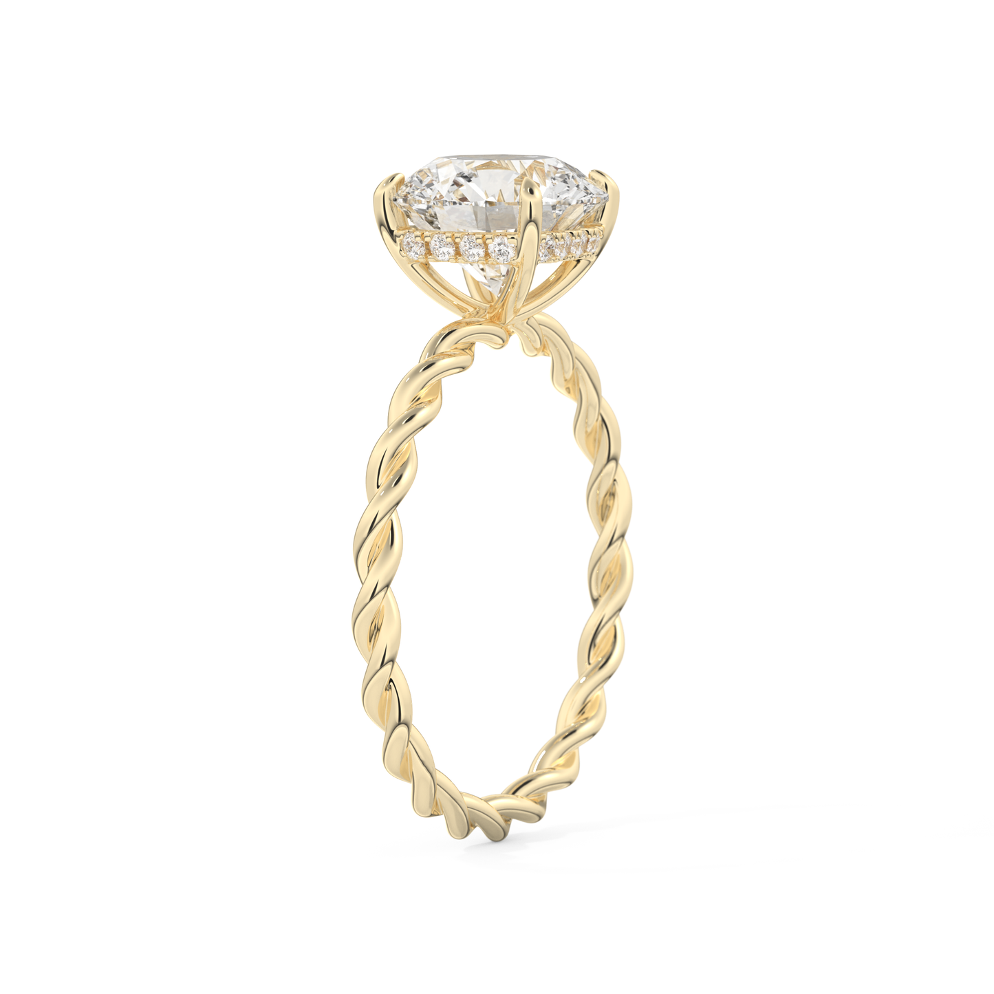 1 CT Round Solitaire Engagement Ring