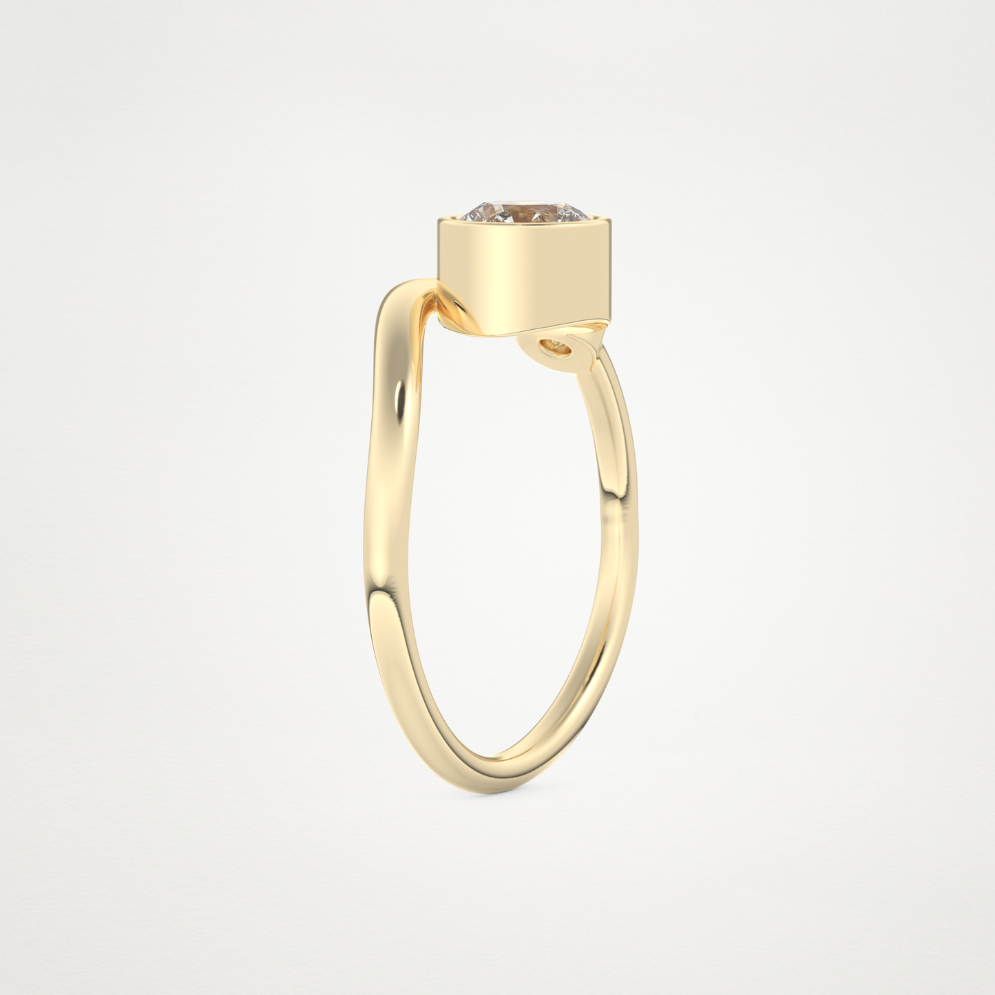 0.79 CT Round Moissanite Wedding Band – Solid Gold Elegant and Timeless Design