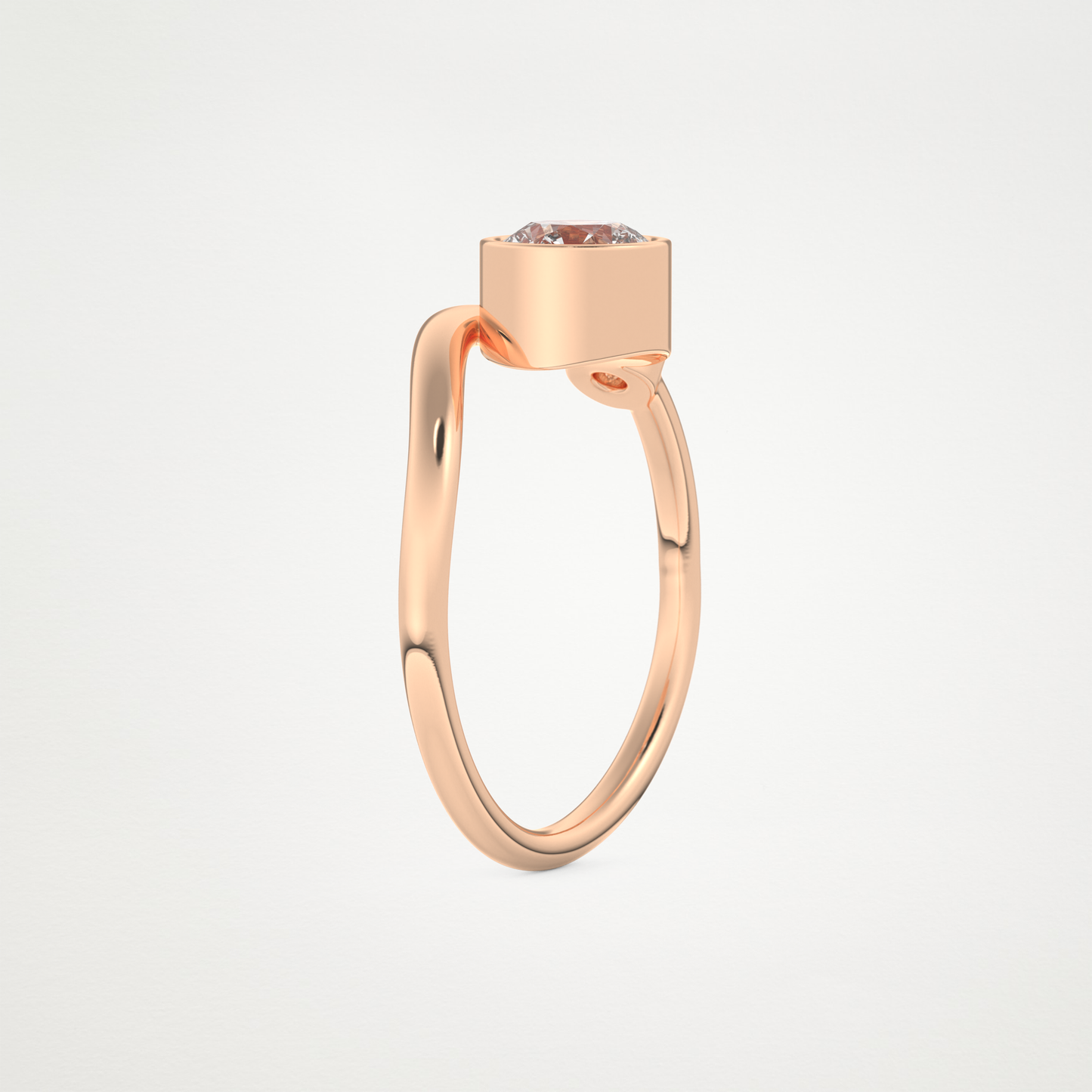 0.79 CT Round Moissanite Wedding Band – Solid Gold Elegant and Timeless Design