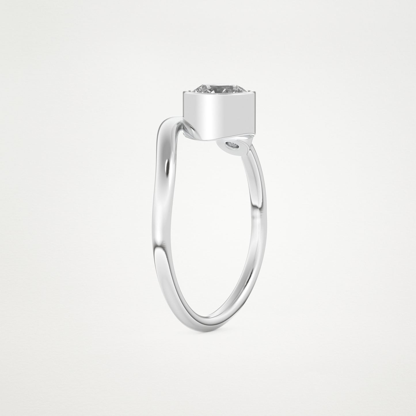 0.79 CT Round Moissanite Wedding Band – Solid Gold Elegant and Timeless Design
