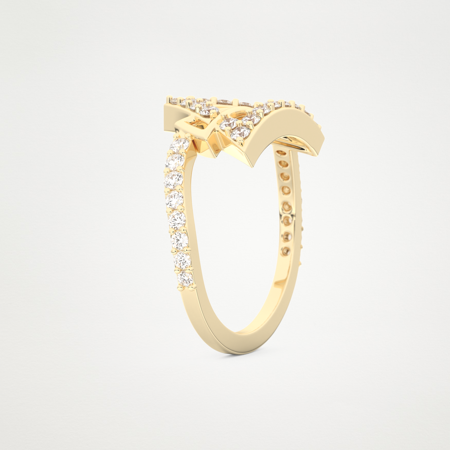 0.56 CT Round Moissanite Wedding Band – Solid Gold Elegant and Timeless Design