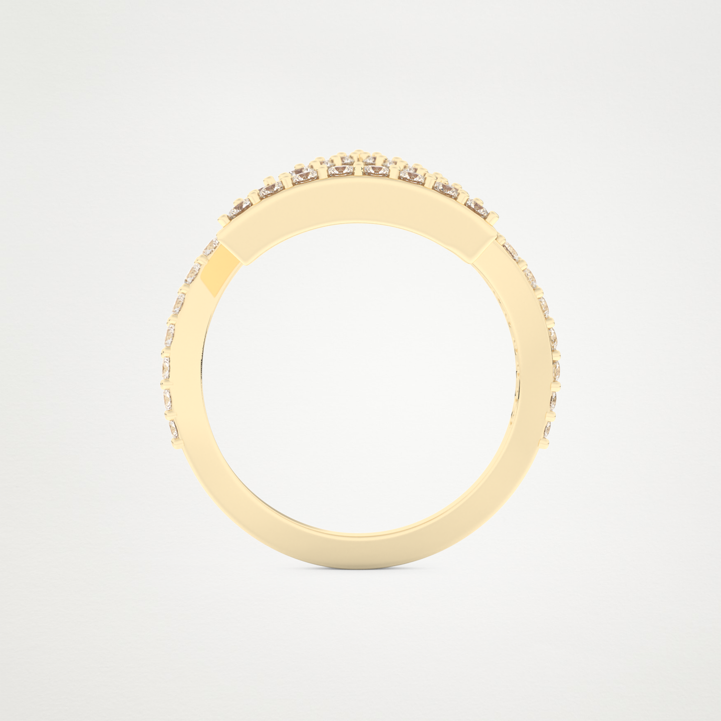 0.56 CT Round Moissanite Wedding Band – Solid Gold Elegant and Timeless Design
