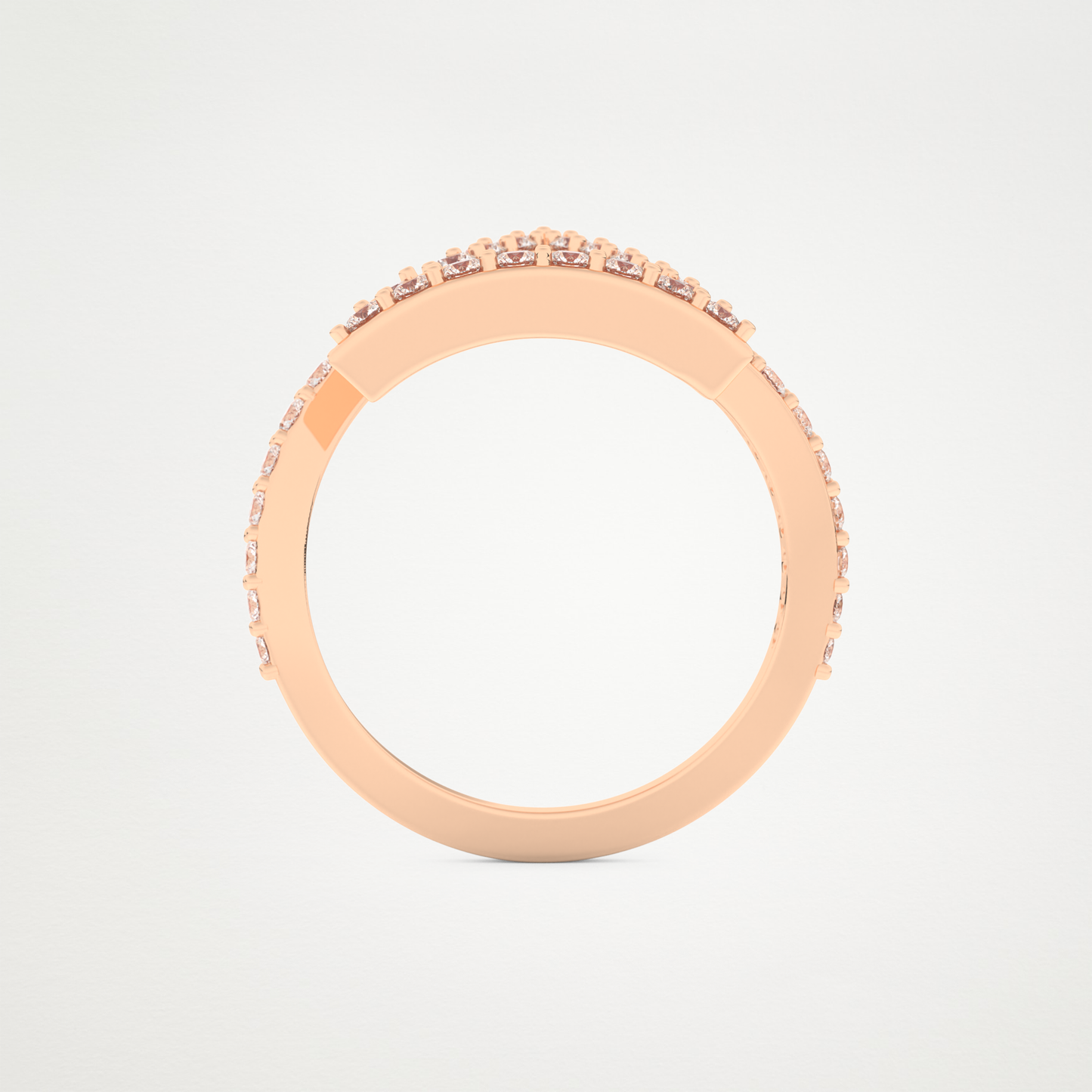 0.56 CT Round Moissanite Wedding Band – Solid Gold Elegant and Timeless Design