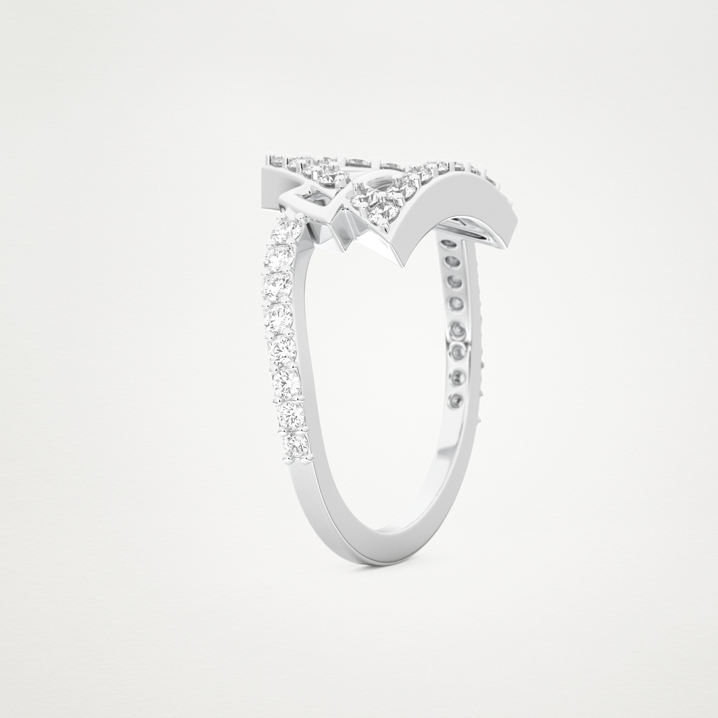 0.56 CT Round Moissanite Wedding Band – Solid Gold Elegant and Timeless Design