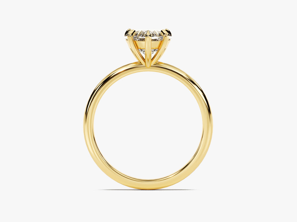 1.5 CT Heart Cut Solitaire Moissanite Engagement Ring