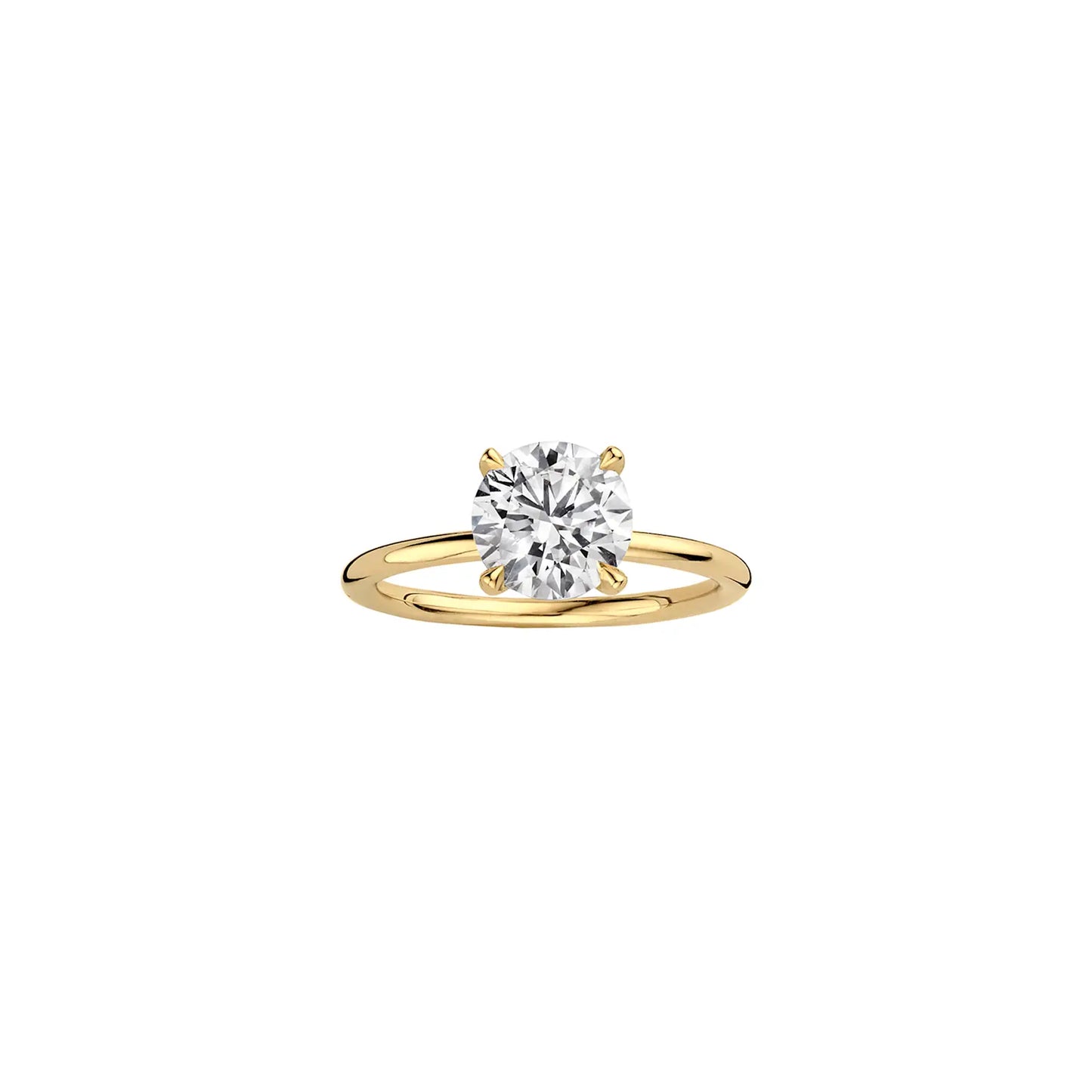 Timeless 1.3 CT Round Cut Solitaire Styled Moissanite Diamond Engagement Ring