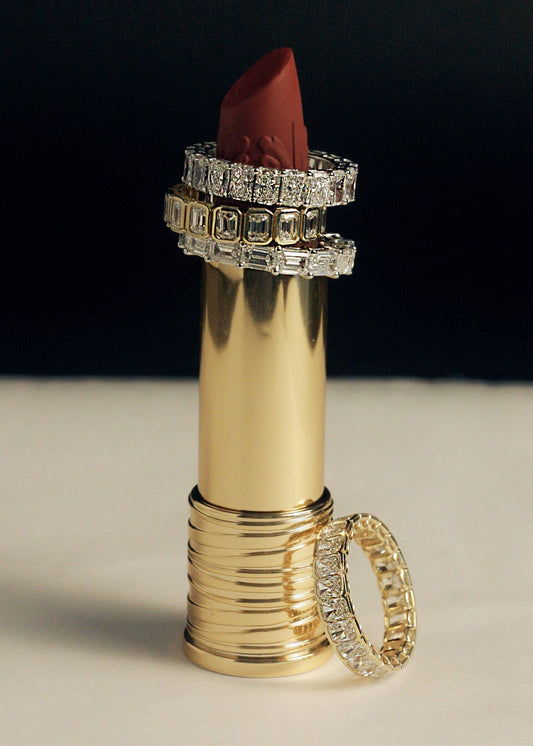 0.25 TCW Round Shaped Half Eternity Lab Grown Diamond Wedding Band