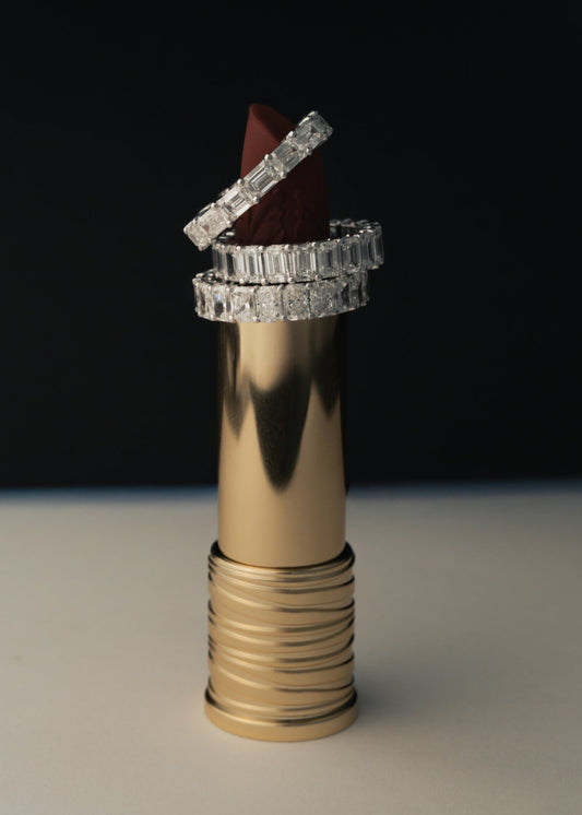 0.25 TCW Round Shaped Half Eternity Lab Grown Diamond Wedding Band