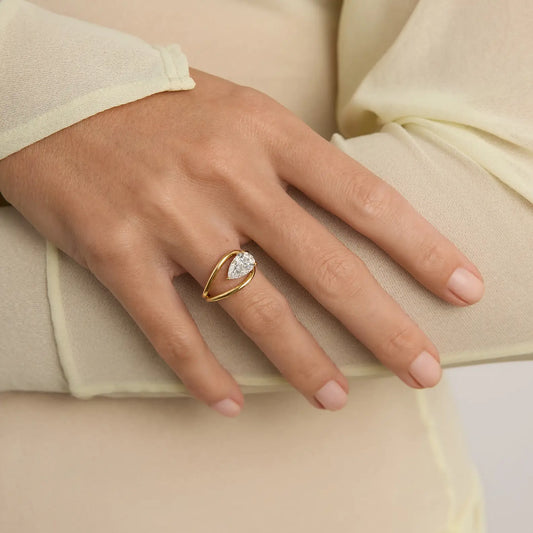 Timeless 1.9 CT Oval Cut Split Shank & Solitaire Moissanite Diamond Engagement Ring