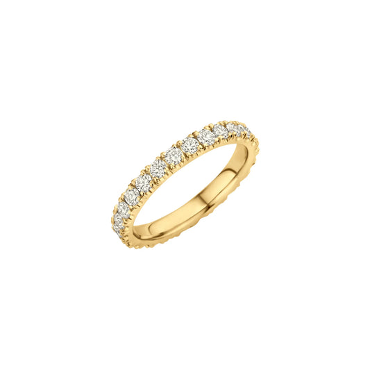 Timeless 0.2 TCW Round Stones Full Eternity Moissanite Diamond Wedding Band