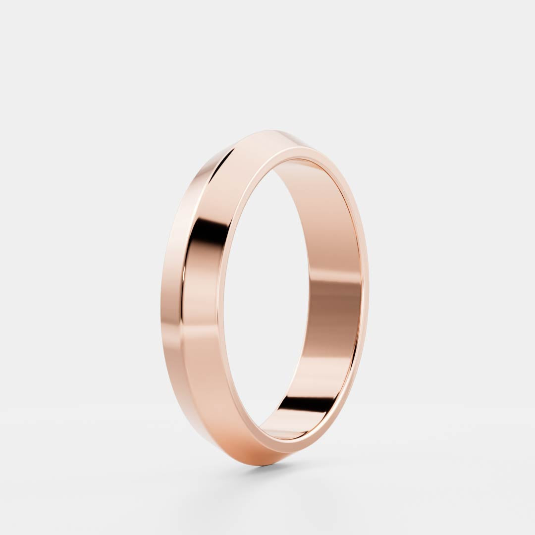 Stunning Knife Edge Wedding Bands