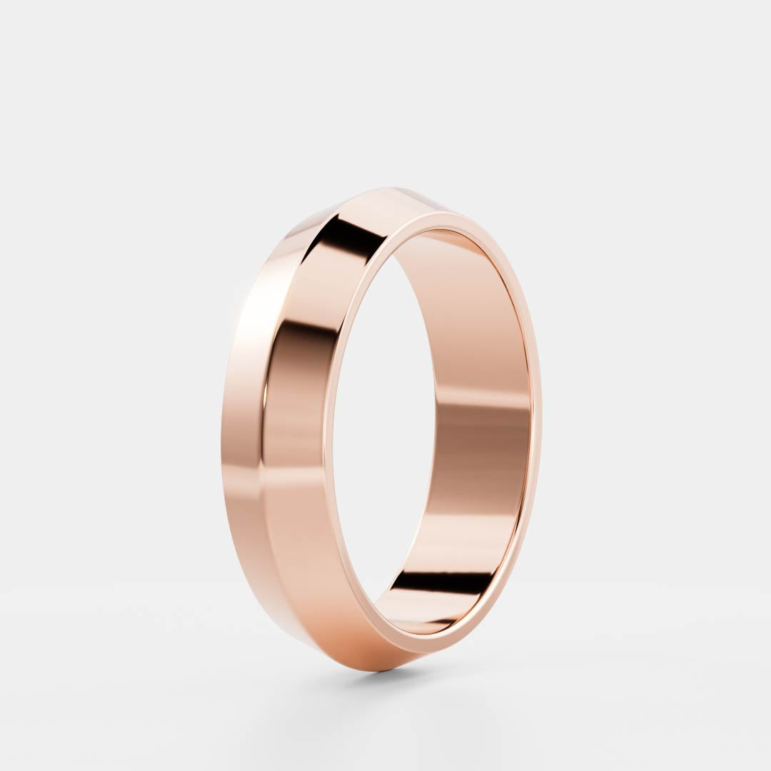 Stunning Knife Edge Wedding Bands