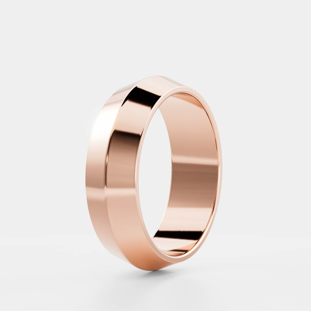 Stunning Knife Edge Wedding Bands