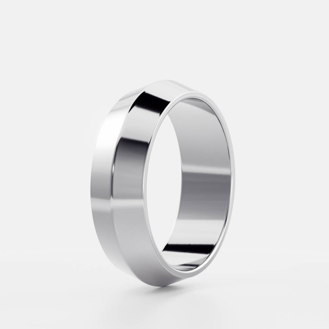 Stunning Knife Edge Wedding Bands