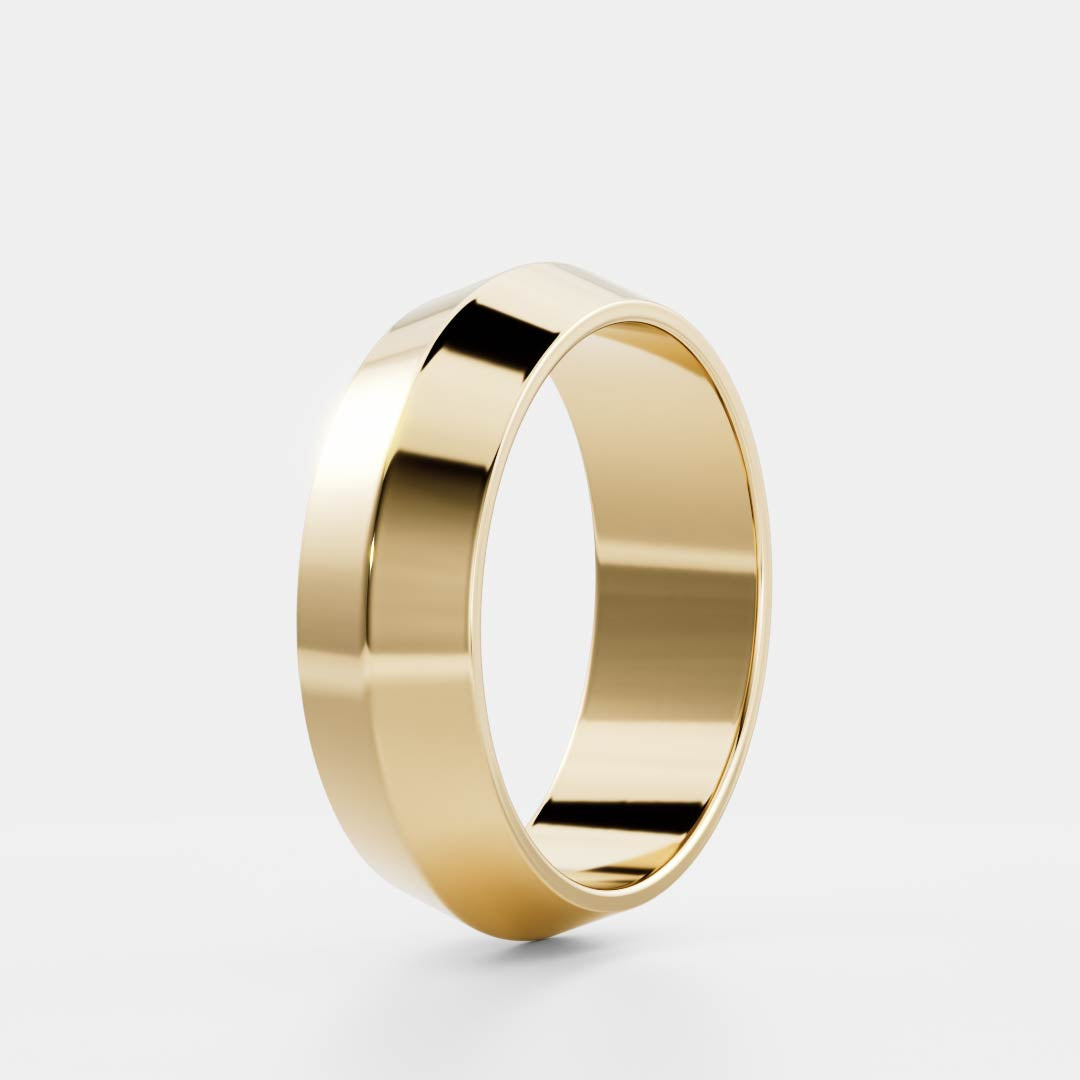 Stunning Knife Edge Wedding Bands