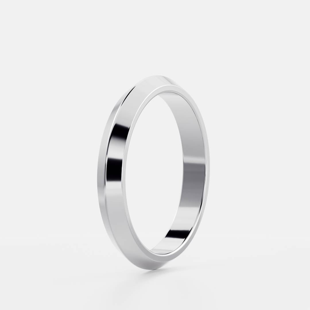 Stunning Knife Edge Wedding Bands