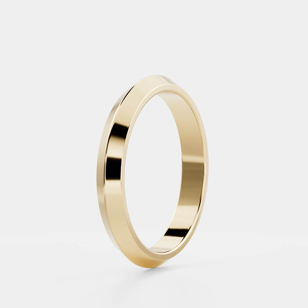 Stunning Knife Edge Wedding Bands