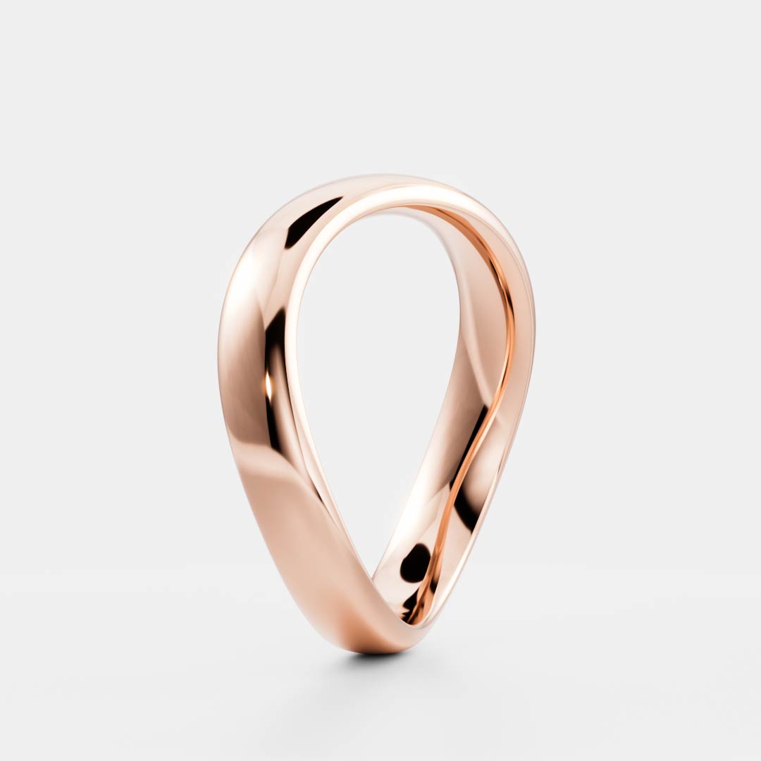 Stunning Contour Ceremonial Wedding Bands