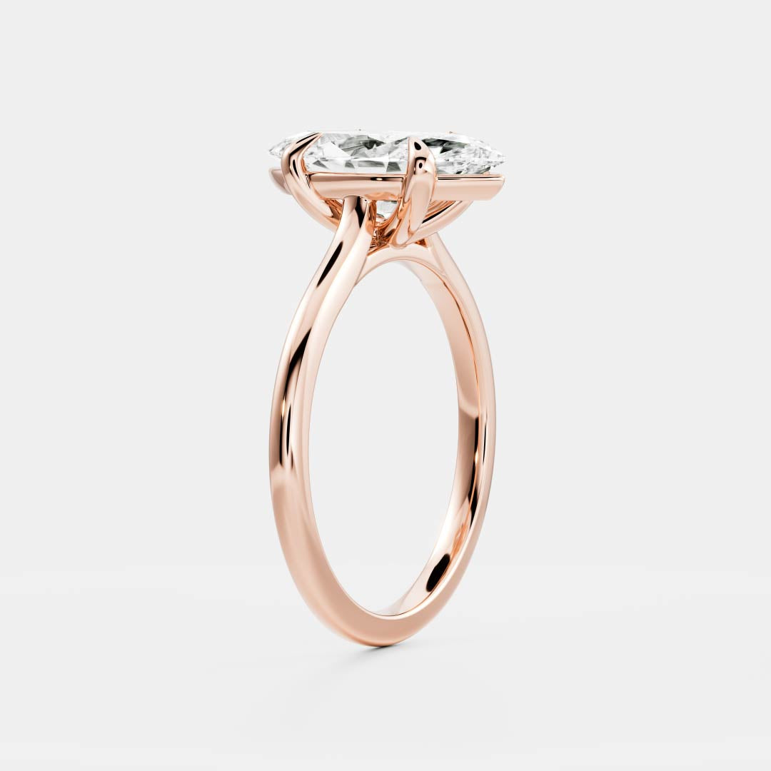 Stunning 1.5-2.5 CT Marquise Moissanite Engagement Ring with Solitaire Design