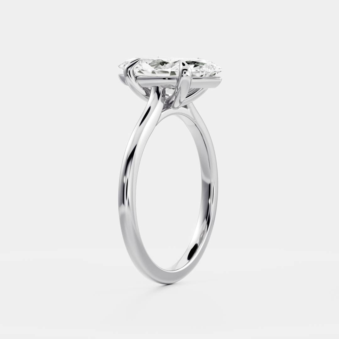 Stunning 1.5-2.5 CT Marquise Moissanite Engagement Ring with Solitaire Design