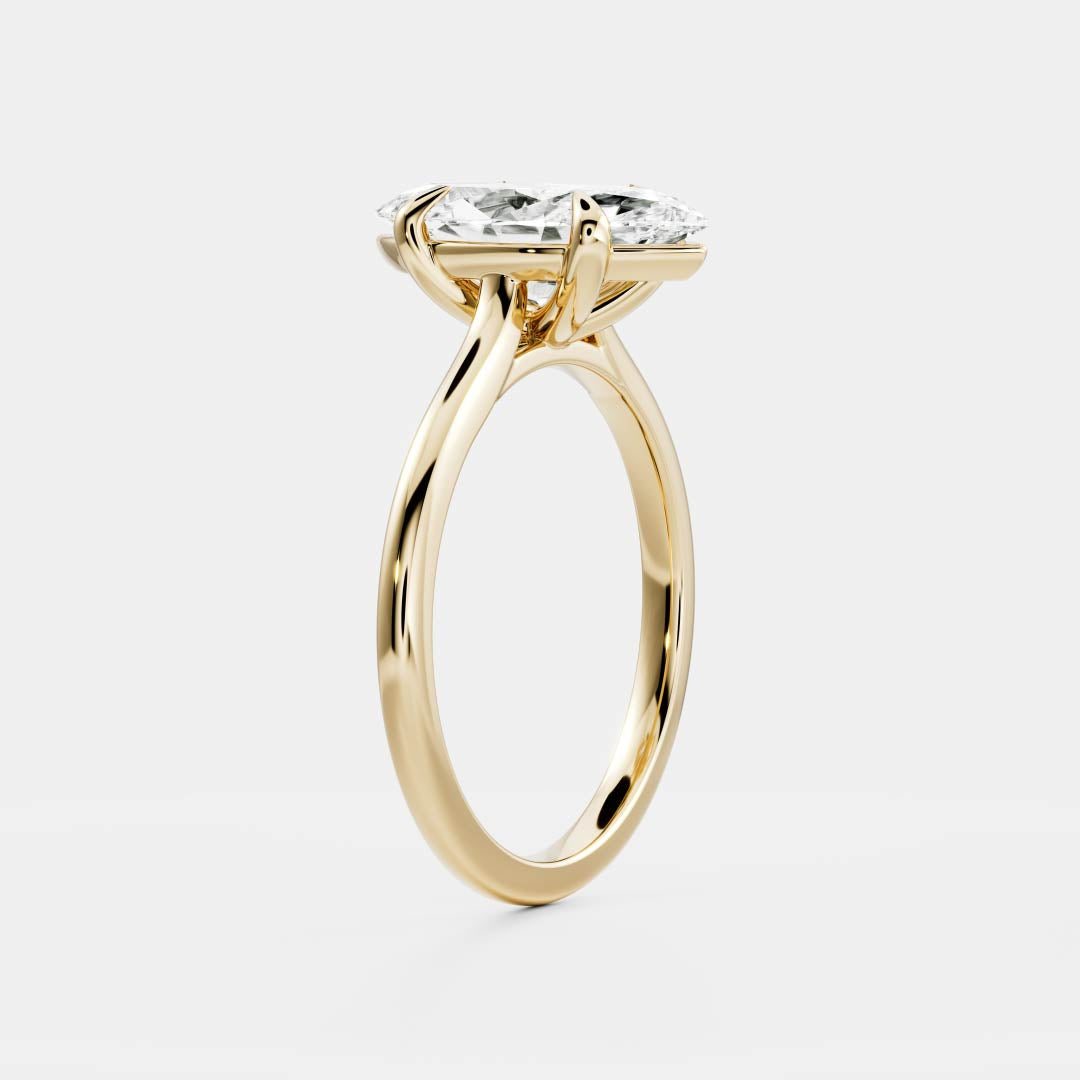 Stunning 1.5-2.5 CT Marquise Moissanite Engagement Ring with Solitaire Design