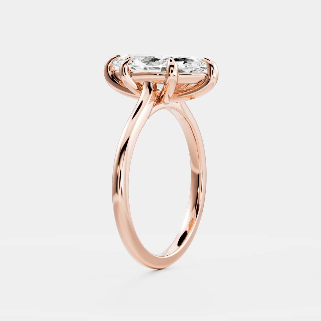 Stunning 1.5-2.5 CT Marquise Moissanite Engagement Ring with Solitaire Design