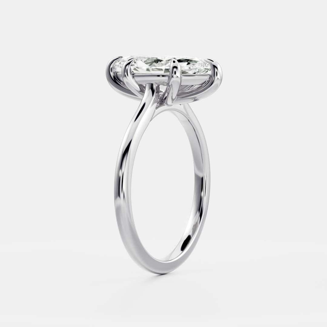 Stunning 1.5-2.5 CT Marquise Moissanite Engagement Ring with Solitaire Design