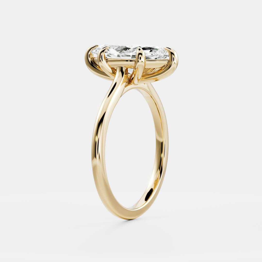 Stunning 1.5-2.5 CT Marquise Moissanite Engagement Ring with Solitaire Design